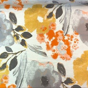 Watercolor Saffron Floral Upholstery Fabric